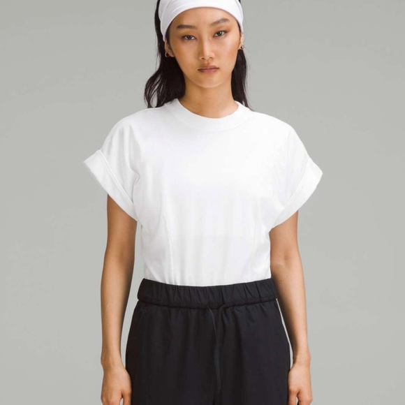 LULULEMON | Heavyweight Cotton Open Back T-Shirt Bodysuit in White | Size S - Picture 6 of 16